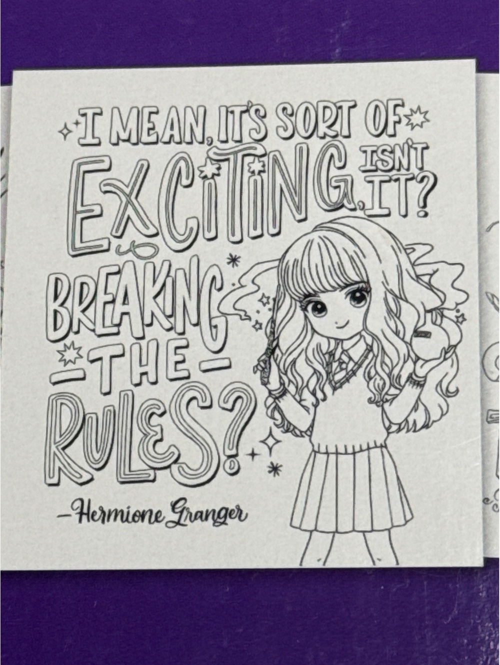 Harry Potter Magical Words Coloring Book with 24 Color & Display Posters -NWOT - Picture 3 of 4